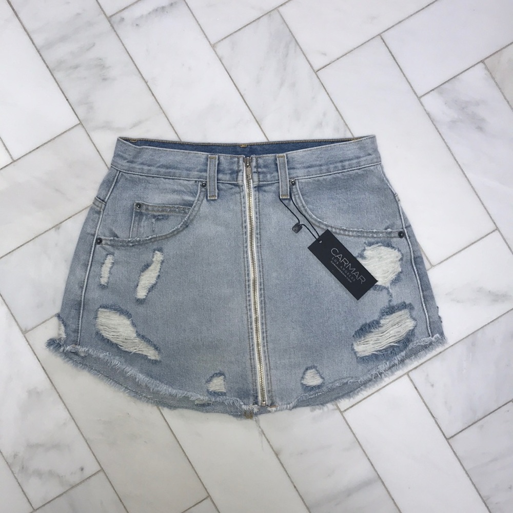 Size 28 Non-Stretch Beatrice CARMAR Jean Skirt